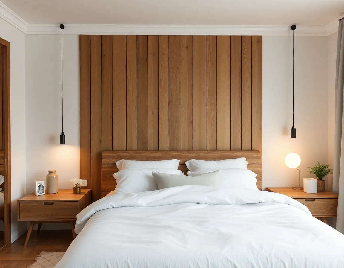 AI interior design before and after β bedroom Scandinavian redesign result